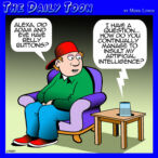 Artificial intelligence cartoon