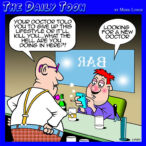 Dangerous lifestyle cartoon