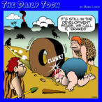 Invention of brakes cartoon