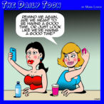 Instagram influencer cartoon