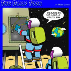 Locked out cartoon