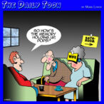 Getting old cartoon