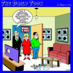 Golfing cartoon