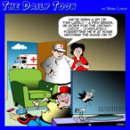 Baseball cartoon