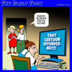 Easily offended cartoon