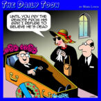 Funeral cartoon
