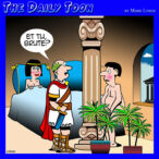 Julius Caesar cartoon