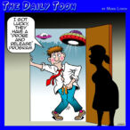 Alien abduction cartoon