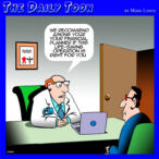 Life saving operation cartoon