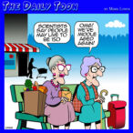 Middle aged cartoon