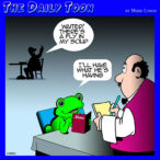 Flies in my soup cartoon