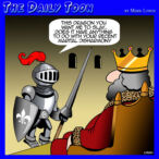 Slay the dragon cartoon