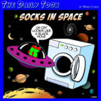 Losing one sock cartoon