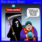 Psychic reader cartoon