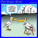 Wind farm cartoon