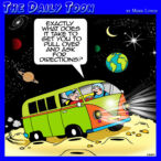 Sat nav cartoon