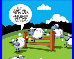 Sheep jumping cartoon