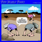 Head in the sand cartoon