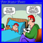 Running for president cartoon