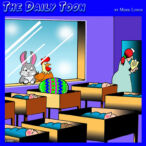 Easter eggs cartoon