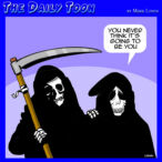 Grim Reaping cartoon