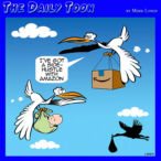Amazon deliveries cartoon