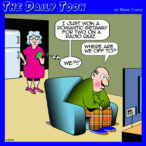 Quiz show cartoon