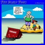 Desert island cartoon