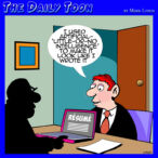 Resume cartoon