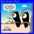 Vegans cartoon