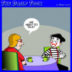 Startled Mime cartoon