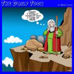 Moses cartoon