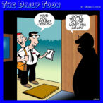 Mormans door knocking cartoon