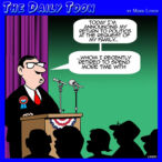 Political resignation cartoon