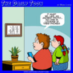 Phone addiction cartoon