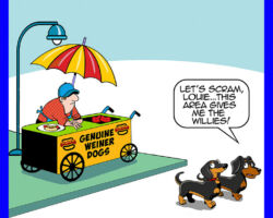 Hot dog cartoon