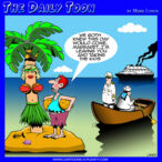 Desert island cartoon