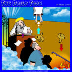 Heaven and hell cartoon