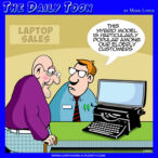 Laptops cartoon