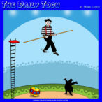 Mime performer cartoon