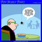 Said the spider to the fly, cartoon