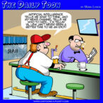 Artificial intelligence cartoon