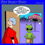 Food delivery service cartoon