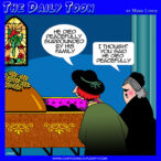 Died peacefully cartoon