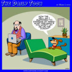 Psycho dog, cartoon