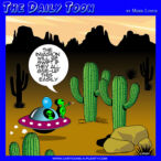 Alien spaceship cartoon