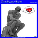 The Thinker cartoon