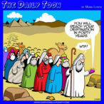 Moses Red sea cartoon