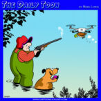 Hunting dog cartoon