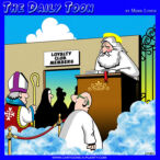 Gates of heaven, cartoon